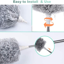 Microfiber Dusters for Cleaning with 100-inch Extendable Handle Pole