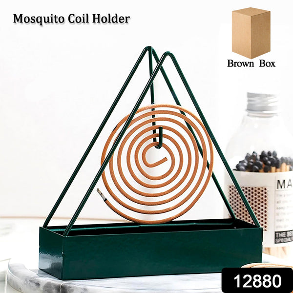 Triangular Iron Mosquito Coil Holder  Stylish Outdoor Incense Holder