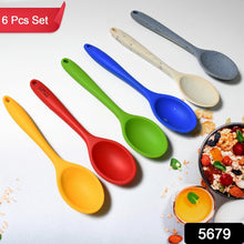 Silicone Multipurpose Basting Spoon Heat-Resistant Non-Stick Cooking Set (6 Pcs)