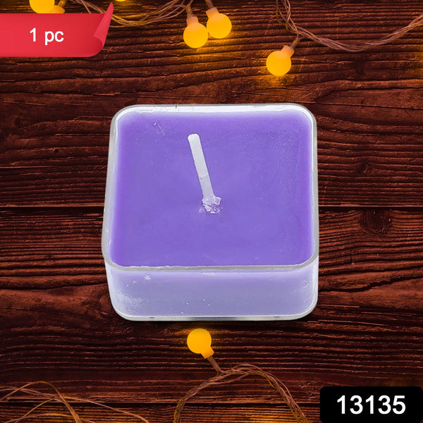 Smokeless Scented Acrylic Lavender Tealight Candles (1 Pc / Mix Color)