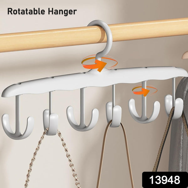 Rotatable Tank Top Hanger  Space Saving Closet Organizer Dorms & (12-Hook)