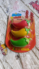 3D Fancy Colorful Chili Shape Erasers  Mini Novelty Eraser Set (3 Pc)