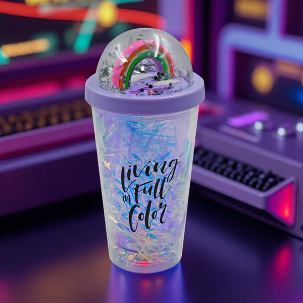 Sipper Bottle with Straw, LED Glow Light for Kids(Pack of 1)