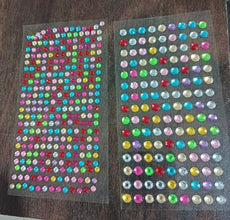 Self Adhesive Multi Size Shaped Shining Stones Crystals Stickers