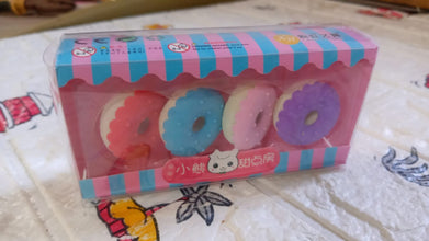 Donut Eraser for Girls & Boys (1 Set 4 Pc)