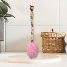 Long Handle Shower Puff Pouf Sponge Exfoliating Mesh Brush Scrubber (Mix 1 Pc)