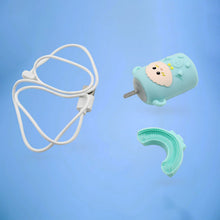 Kids Electric U-Shaped Toothbrush 360° Cleaning, Light & Music, USB Rechargeable