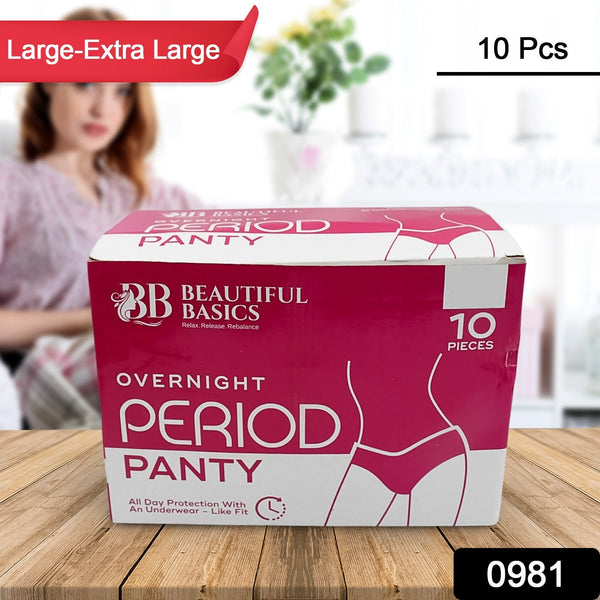 Womens Emergency Travel Kit with Seamless Underwear Pantyliner  10 Pcs