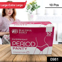 Womens Emergency Travel Kit with Seamless Underwear Pantyliner  10 Pcs