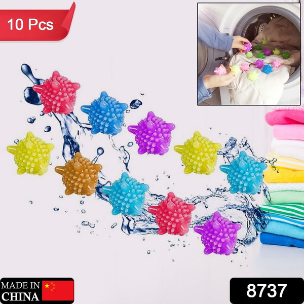 Soft Star Laundry Dryer Balls  10-Piece Multi-Color Clothes Softener