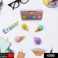 Cone Eraser for Girls & Boys (1 Set 4 Pc)