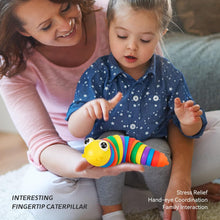 3D Rainbow Color Plastic Slug Fidget Toys, Stress Relieving Toy for Toddlers Kids Adults  (1 Pc)