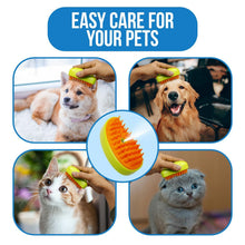3-in-1 Cat Steamy Brush  Self-Cleaning Pet Grooming & Hair Removal Comb