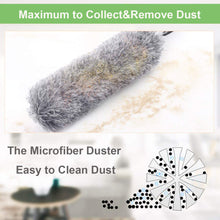 Microfiber Dusters for Cleaning with 100-inch Extendable Handle Pole