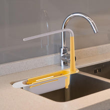 Telescopic Sink Storage Rack Material Kitchen Rag Rack Shelf Drain Basket (1 Pc)