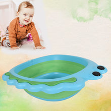 Frog Shape Foldable Baby Wash Basin  Space-Saving Face Washing Tub (33×31cm)