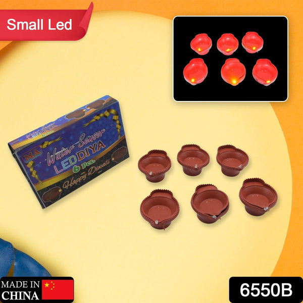 Water Sensor Diyas for Diwali Decoration (6Pc Set)