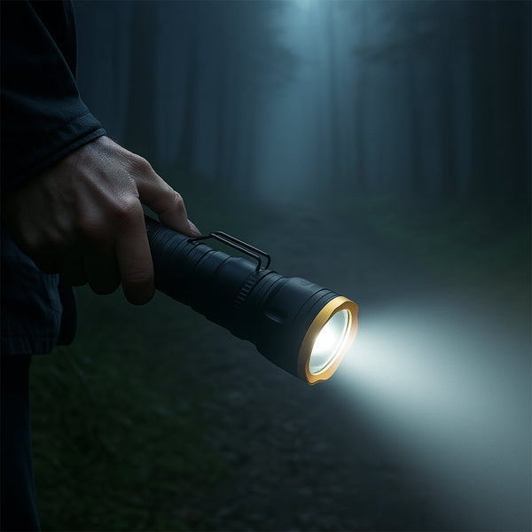 2 in1 5 LED With 1 Laser Light Portable Mini Torch / Flashlight (1 Pc / Battery not included)