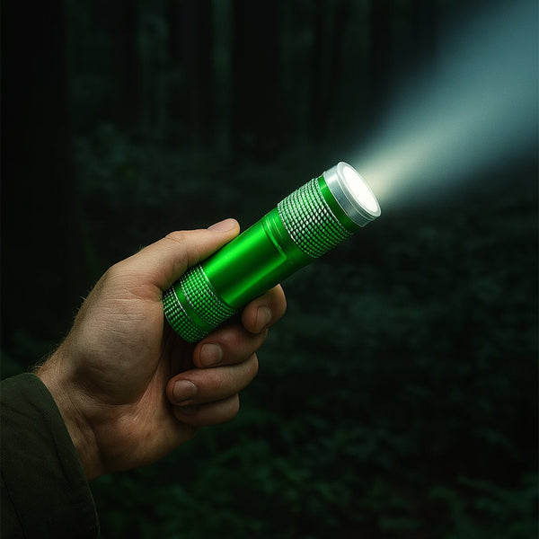 Mini Pocket Torch with 9 LED Bulbs  Super Bright Flashlight