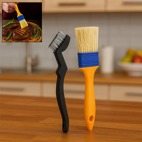 Multifunction Basting Brush  Cooking & Baking Set (2 Pcs)