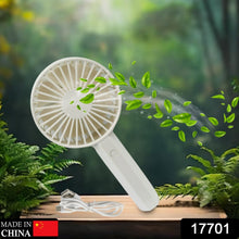 Mini Rechargeable Fan  Lightweight & Easy Carry (1 Pc | Battery Not Included)