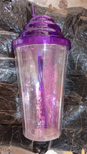 Creative Plastic Cold Drink Cup with Lid & Straw  Tumbler (Mix Color)