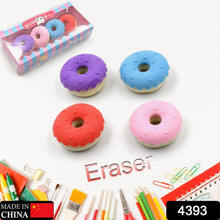 Donut Eraser for Girls & Boys (1 Set 4 Pc)