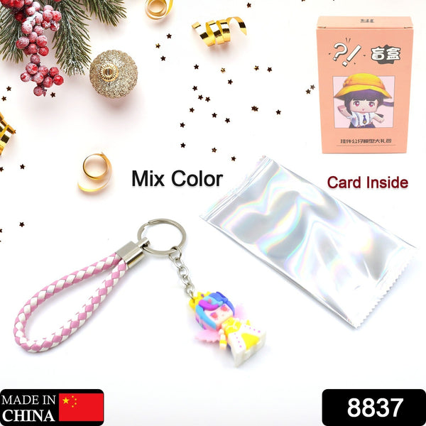 Cute Keychain With Card Gift (Mix Color & Design 1 Pc )