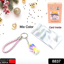Cute Keychain With Card Gift (Mix Color & Design 1 Pc )
