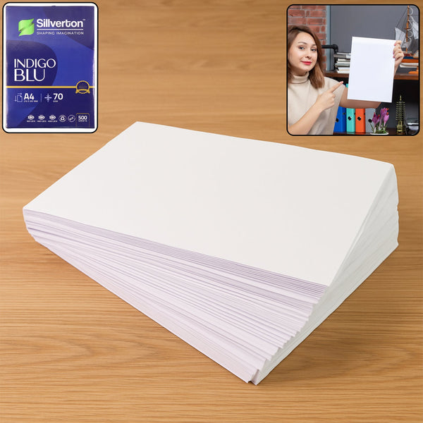 500 Sheets A4 Size Copier Paper  70 GSM High Bright White Printing Paper