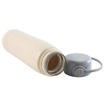 Creative Wheat Glass Water Bottle with Phone Holder (380ml)