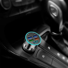 Multi-Port Fast Car Charger for 12V/24V Vehicles  4-USB Smart Adapter