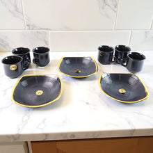 Sweet Buzz 9-Piece Seashell Ceramic Cup Set  Ideal for Home & Gifts