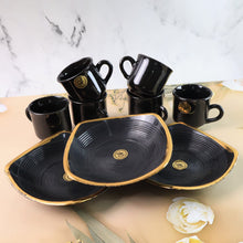 Sweet Buzz 9-Piece Seashell Ceramic Cup Set  Ideal for Home & Gifts