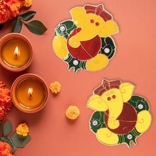 Decorative Lord Ganesha Wall Hanging Stickers (2 Pc)