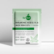 Inlief Hyaluronic Acid 0.1% & Aloe Vera 0.5% Hydrating Facial mask (1 Pc)
