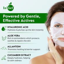 Inlief Hyaluronic Acid 0.1% & Aloe Vera 0.5% Hydrating Facial mask (1 Pc)
