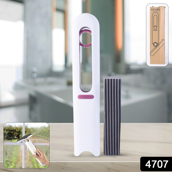 Portable Self-Squeeze Mini Mop  Strong Absorbent Mop for Bathroom & Kitchen