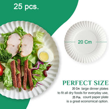 Freshee 9 Inch Round Compostable Paper Plate  25 Pcs Pack