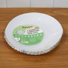 Freshee 9 Inch Round Compostable Paper Plate  25 Pcs Pack