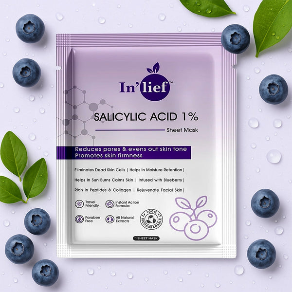 lief Salicylic Acid 1% Clarifying & Pore-Refining Facial Sheet Mask (1 Pc)