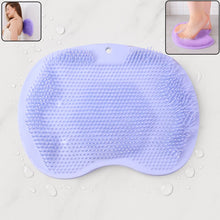 Purple Silicone Bath Massage Cushion Suction Cup Exfoliating Foot Scrubber & Mat