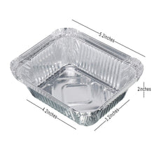 Freshee Aluminium Food Container with Lid 450 ml 10 Pc