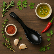 Plastic Soup Spoon Deep Bowl (1 Pc / Black)