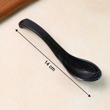 Plastic Soup Spoon Deep Bowl (1 Pc / Black)