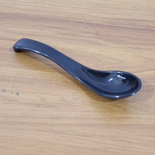 Plastic Soup Spoon Deep Bowl (1 Pc / Black)
