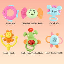 Play Cart Tiny Joys Rattle Toy Set 6-in-1 Baby Rattles