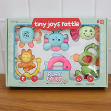 Play Cart Tiny Joys Rattle Toy Set 6-in-1 Baby Rattles