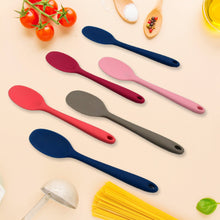 Multipurpose Silicone Spoon, Silicone Basting Spoon Non-Stick Kitchen Utensils (6 Pcs Set)