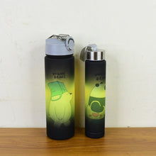 Cartoon Printed Water Bottles 900 ml & 300 ml (2 Pc)